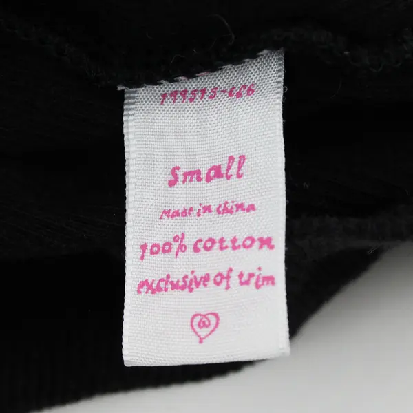 Victoria's Secret Black Tank Top Faux Pearl Accents Pink Bow Women's Small