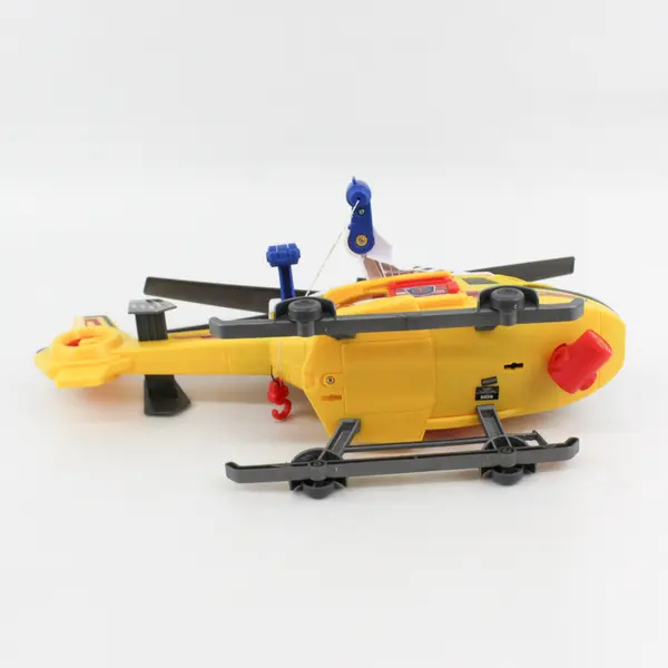 Dickie Toys Yellow  Rescue Helicopter With Lights And Sound Spinning Propeller