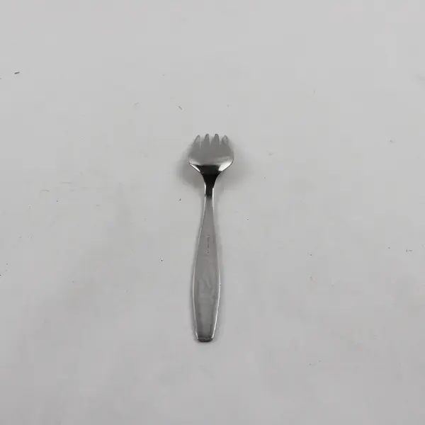 Vintage Nicrolux 18/9 Stainless Youth Fork Engraved Penguin Motif 5.5" Rare