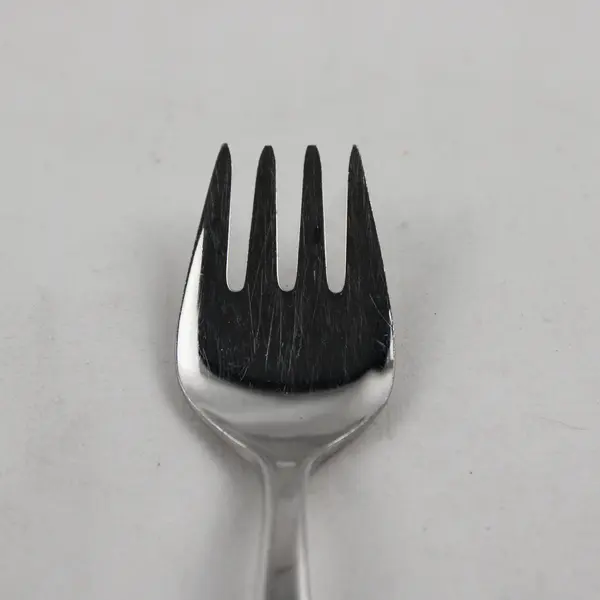 Vintage Nicrolux 18/9 Stainless Youth Fork Engraved Penguin Motif 5.5" Rare