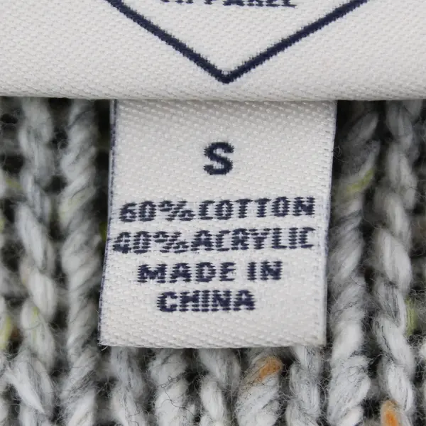 St. John's Bay Marled Light Gray Wrap Cardigan Women's Small