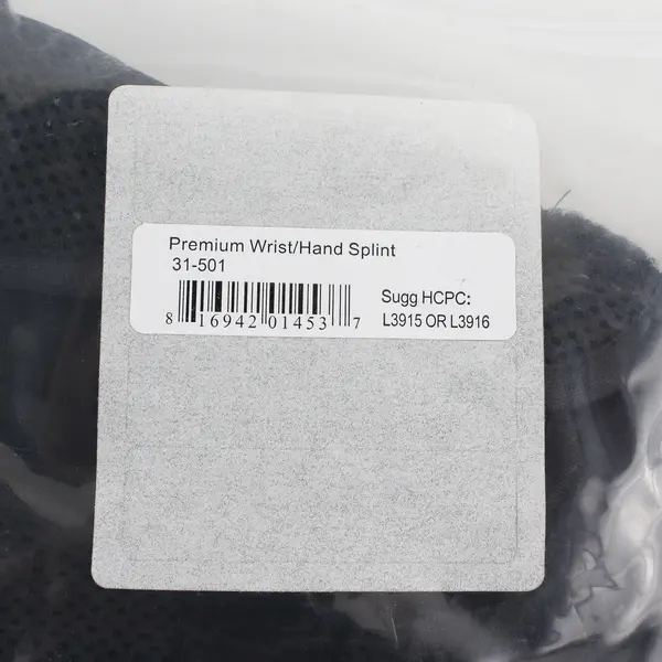 Comfortland Premium Wrist Hand Splint 31-501 Universal Right Left L3915 or L3916