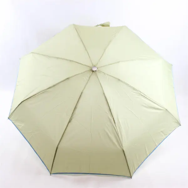 ShedRain Collapsible Umbrella W/Tan and Muted Blue Case