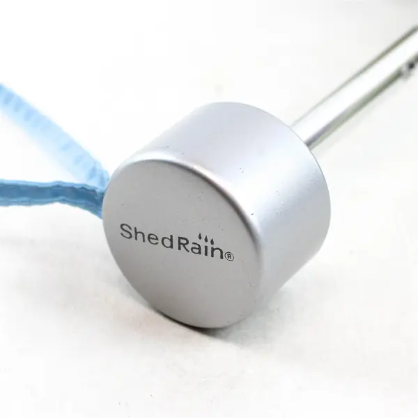 ShedRain Collapsible Umbrella W/Tan and Muted Blue Case