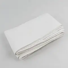 Unbranded Solid White Color Embroidered Fabric Table Runner 13.5" x 85"