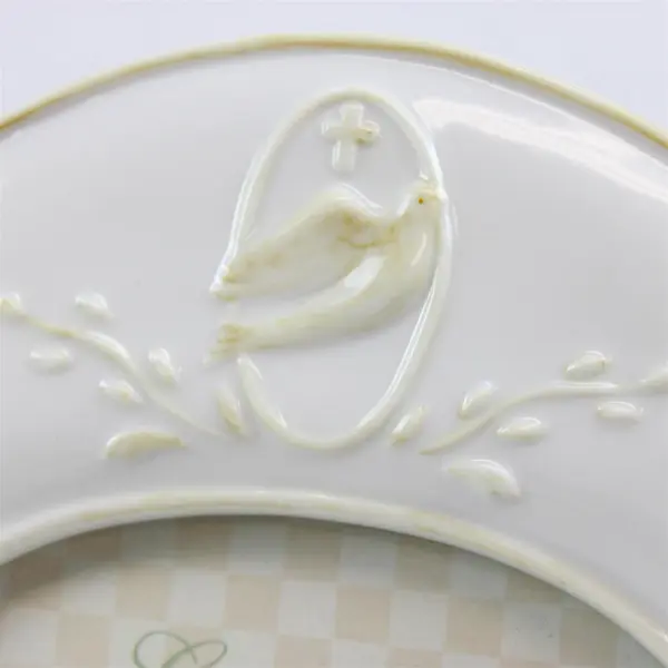 RUSS Baby Baptism Gifts From Heaven Porcelain Picture Frame Unisex New