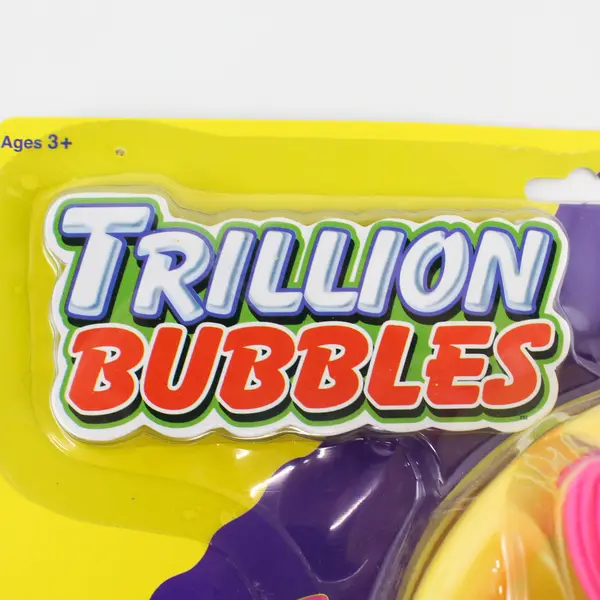 NWT Trillion Bubbles Wand Dipping Dish And Bubbles Yellow, Pink, and Purple