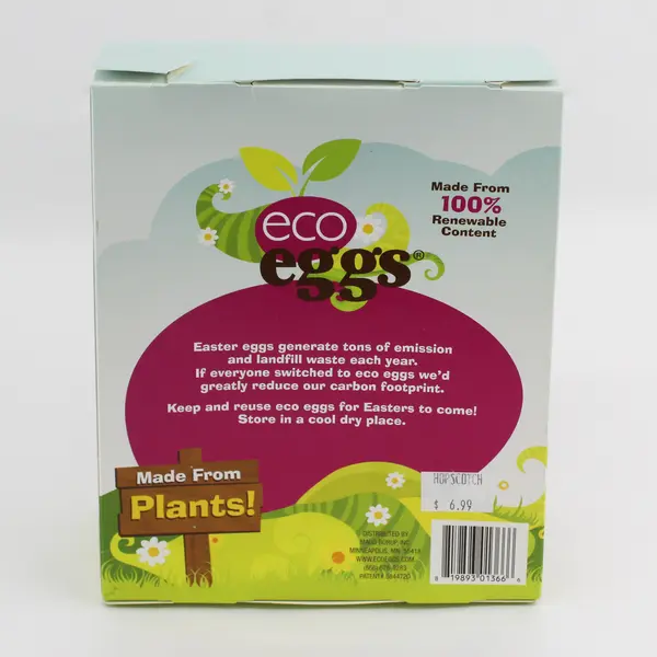 Box of 12 Plastic Easter Eggs by Eco Eggs, New made in USA 