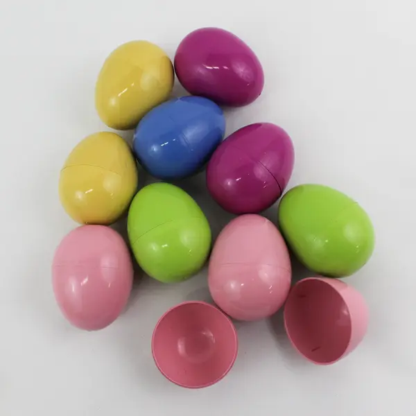 Box of 12 Plastic Easter Eggs by Eco Eggs, New made in USA 