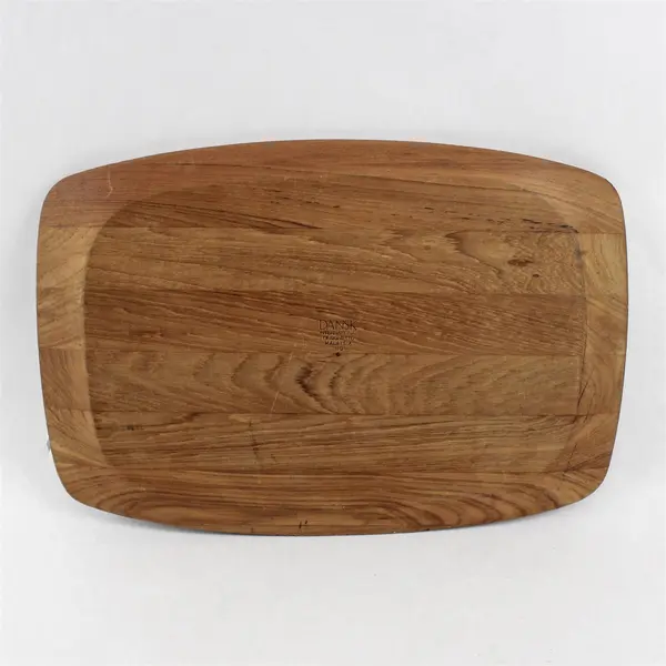 Vintage Dansk IHQ Teak Cutting Board/Serving Tray MCM Checker 17x11