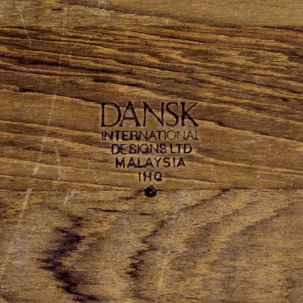 Vintage Dansk IHQ Teak Cutting Board/Serving Tray MCM Checker 17x11