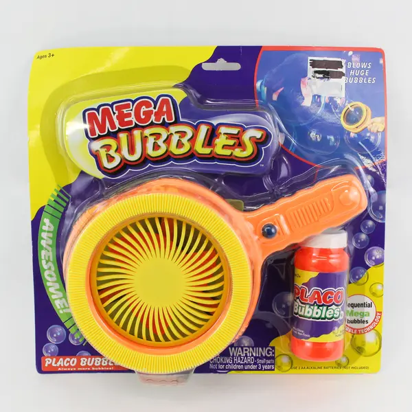 NWT Placo Mega Bubble Machine Blower -Orange and Yellow
