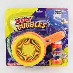 NWT Placo Mega Bubble Machine Blower -Orange and Yellow