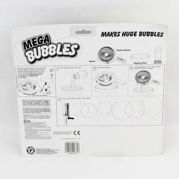 NWT Placo Mega Bubble Machine Blower -Orange and Yellow