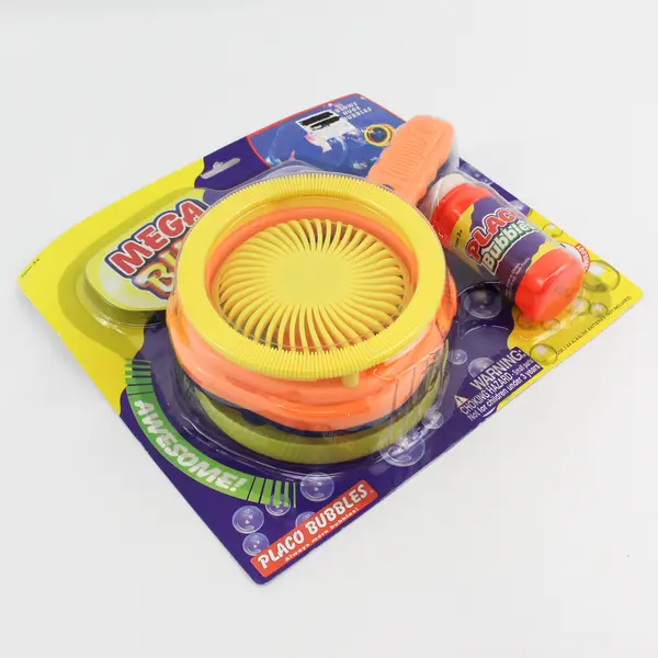 NWT Placo Mega Bubble Machine Blower -Orange and Yellow