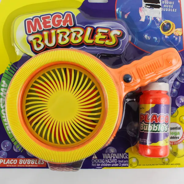 NWT Placo Mega Bubble Machine Blower -Orange and Yellow