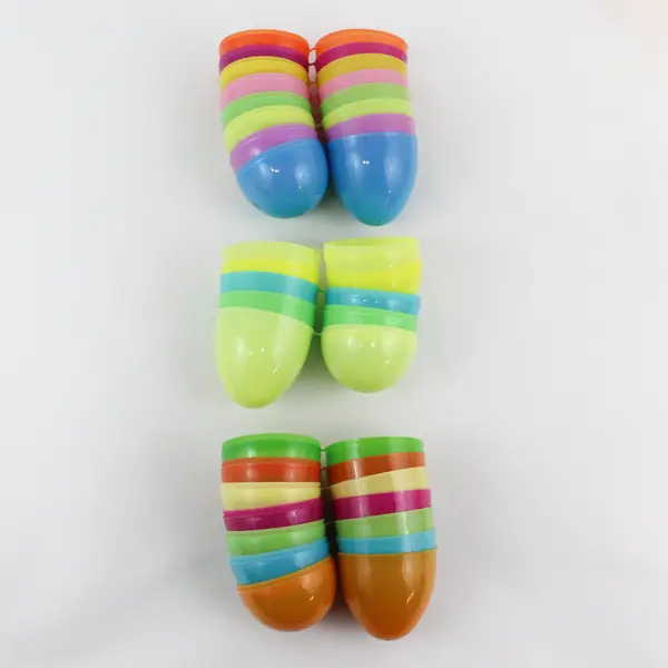 Large Plastic Egg Container With Decorative Plastic Easter Eggs, 40 Count