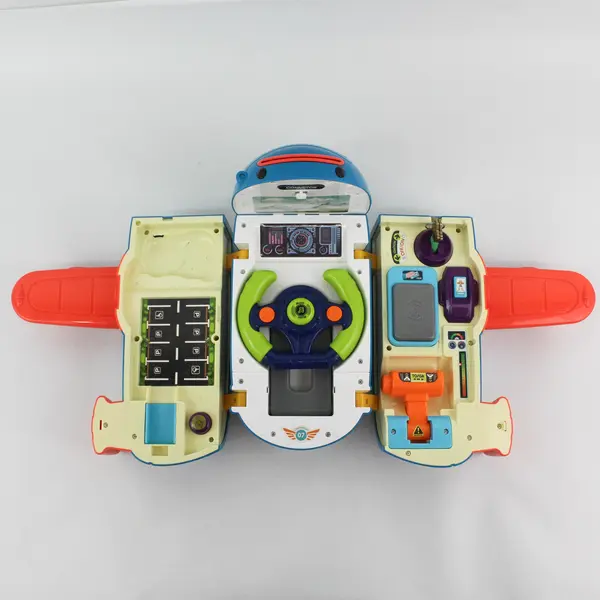 Multi Function Conveyer Teal And Orange Airplane Coin Bank With Sounds And Music