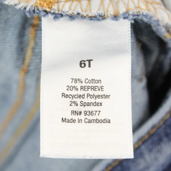 A New Approach Medium Wash Kick Crop Flared Jeans Women's Size 6T