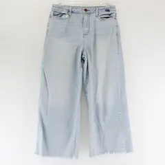 A New Approach Light Wash High-Rise Wide Leg Cropped Jeans Women's Size 6