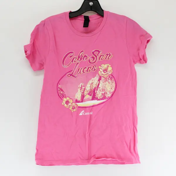 Carnival Cruise Line Cabo San Lucas Pink T-Shirt Women's Small