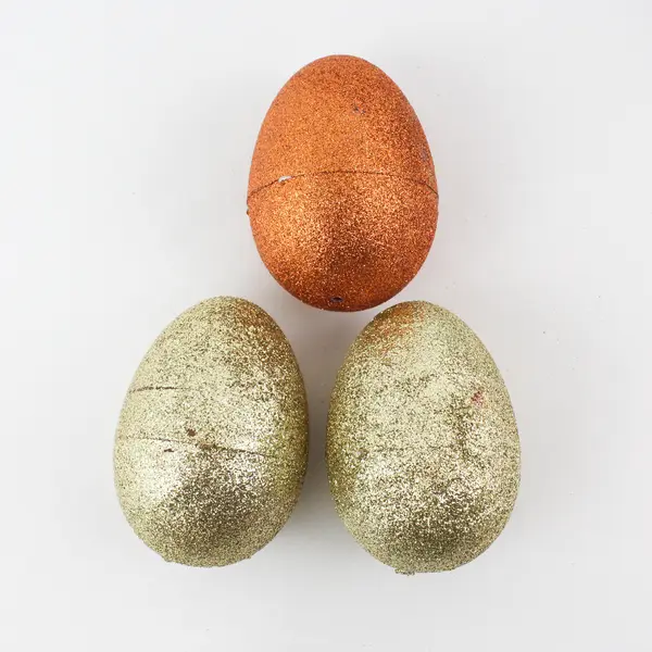 Bag of 10x3" Glitter Eggs, Various Colors 