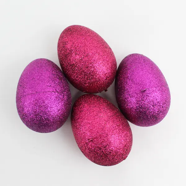 Bag of 10x3" Glitter Eggs, Various Colors 