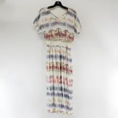 BeBop Multicolor Short-Sleeved V-Neck Fit & Flare Dress Women's Small