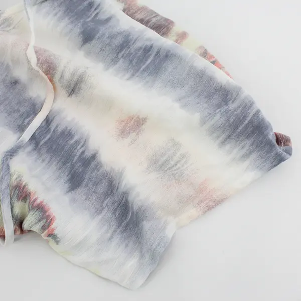 BeBop Multicolor Short-Sleeved V-Neck Fit & Flare Dress Women's Small