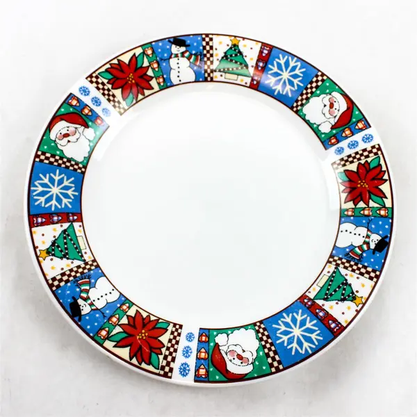 Set of 2 Oneida Holiday Spirit 10.5" Christmas Dinner Plates - Good