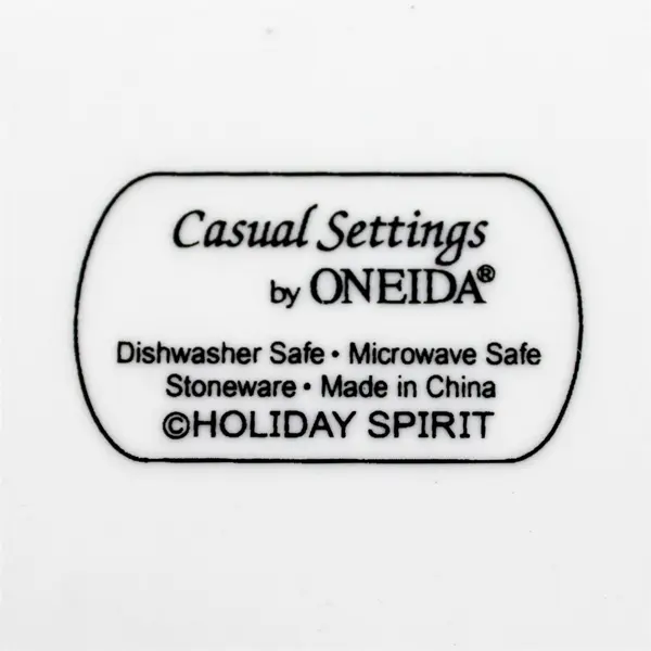 Set of 2 Oneida Holiday Spirit 10.5" Christmas Dinner Plates - Good
