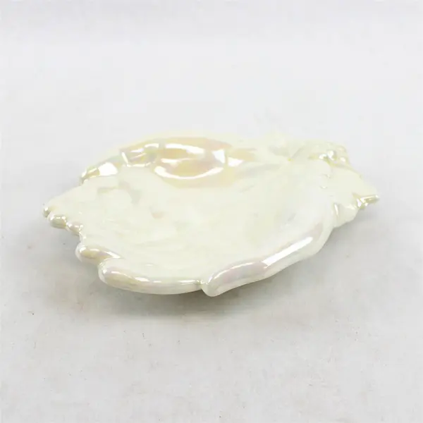 Vintage Ceramic Trinket Dish Glazed Hands Jewelry Holder Ring Dish
