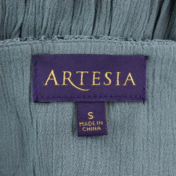 Artesia Teal 3/4 Bell Sleeve V-Neck Knee-Length Dress Women's Small