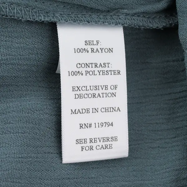 Artesia Teal 3/4 Bell Sleeve V-Neck Knee-Length Dress Women's Small