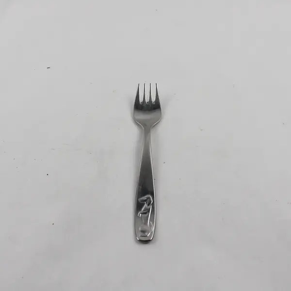 Vintage Remalux RMX12 Pattern 18/8 Youth Fork Embossed Dog Motif 6.25" Rare HTF