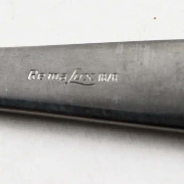 Vintage Remalux RMX12 Pattern 18/8 Youth Fork Embossed Dog Motif 6.25" Rare HTF