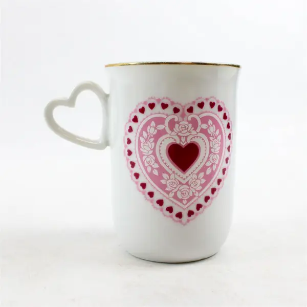 Lot of 2 Ceramic Coffee Mugs Berkeley & Heart Designs Collectible