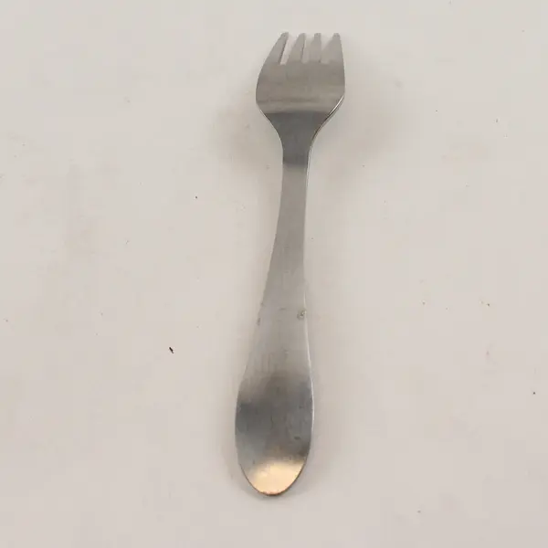 Vintage Lundtofte LUD8 Pattern Stainless Youth Fork Engraved Bear 5.75" Rare HTF