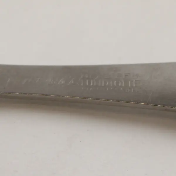 Vintage Lundtofte LUD8 Pattern Stainless Youth Fork Engraved Bear 5.75" Rare HTF