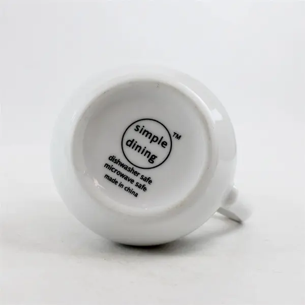 Simple Dining White Creamer Milk Pitcher Small 5" Handle