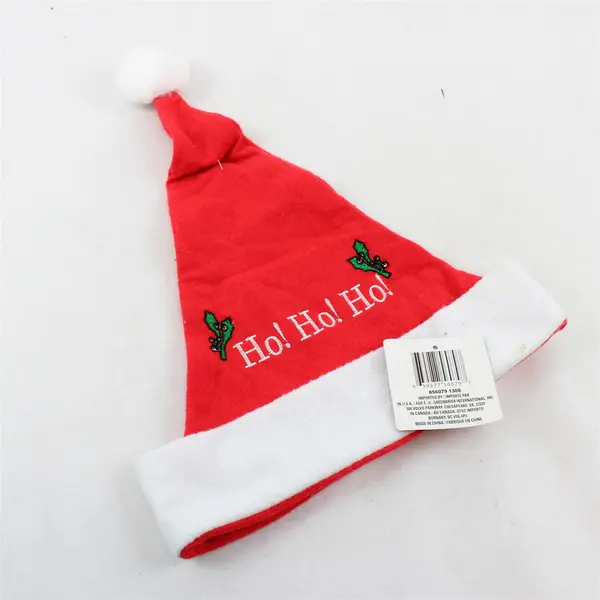 Lot of 3 Christmas Santa Hats & Mini Stocking - New Holiday Decor