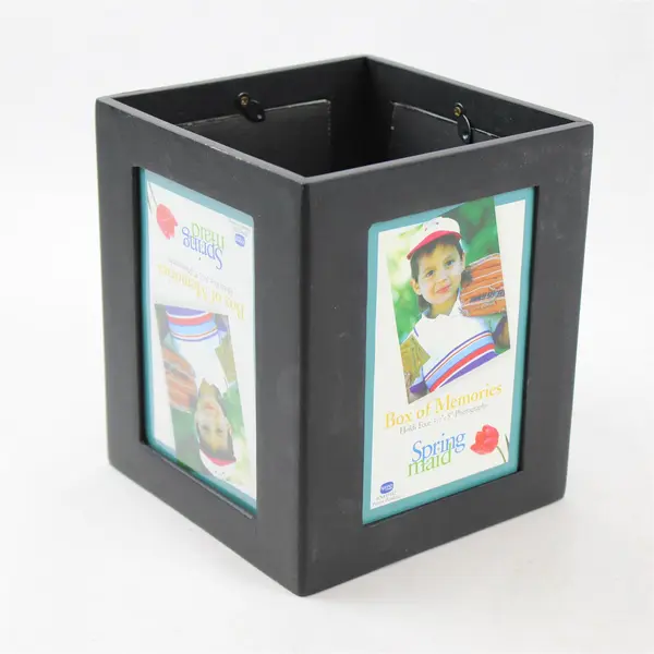 Spring Maid Box of Memories Black Photo Tissue Box Cover Model 15582