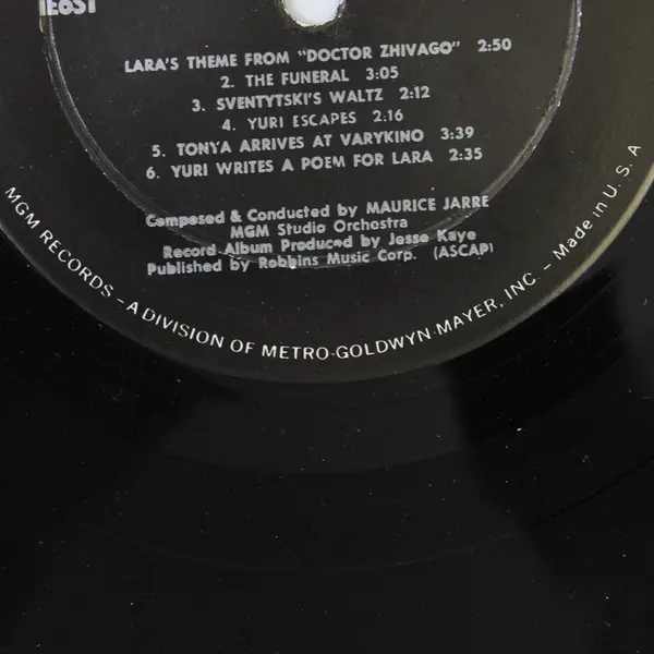 Doctor Zhivago The Original Soundtrack 12" Vinyl Record 