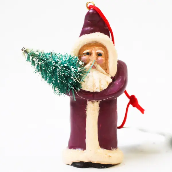 Lot of 5 Midwest of Cannon Falls Father Christmas Figurines w/ Trees Ornaments