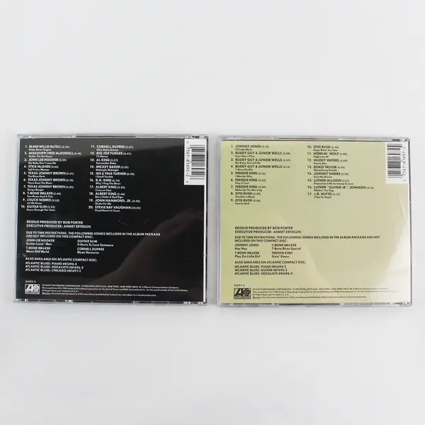 Lot of 2 Atlantic Blues CDs-Chicago and  Guitar, Various 1986