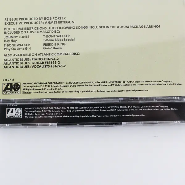 Lot of 2 Atlantic Blues CDs-Chicago and  Guitar, Various 1986