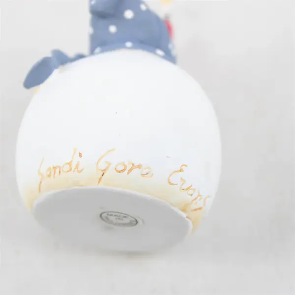 Sandi Gore Evans Snow S' Mores Snowman Figurine 6in Holiday Collectible New