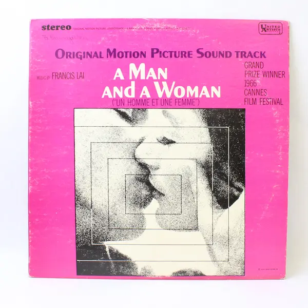 A Man And A Woman Original Motion Picture Soundtrack 12" Vinyl Records