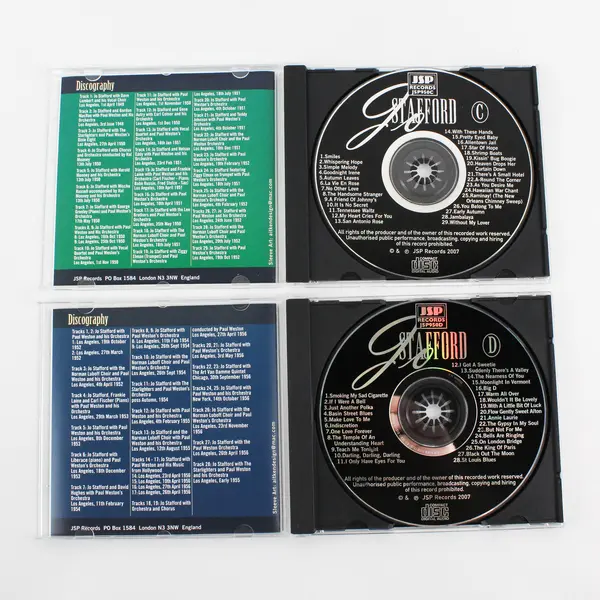 Her Greatest Hits Remastered by Jo Stafford 4-Disc CD Set, 2008 