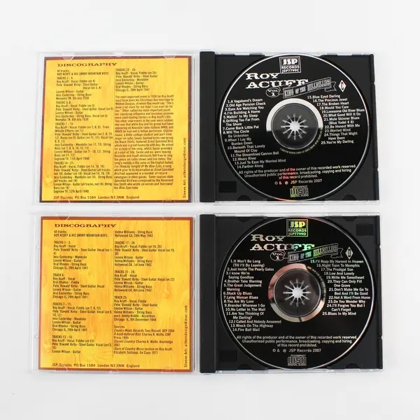 King of the Hillbillies 4-CD Set, Roy Acuff 2008 